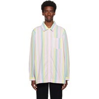 Multicolor Stripe Shirt 231144M192001