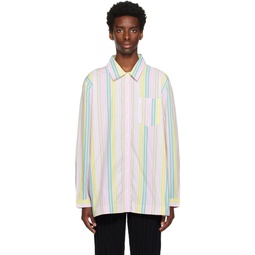 Multicolor Stripe Shirt 231144M192001