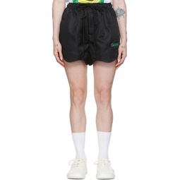 SSENSE Exclusive Black Recycled Nylon Sport Shorts 222144F088014