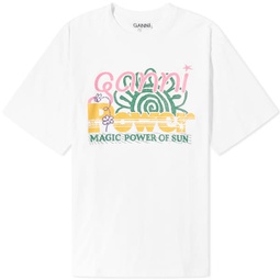 GANNI Sun T-Shirt Bright White
