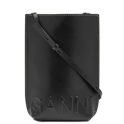 GANNI Cross Body Logo Bag Black