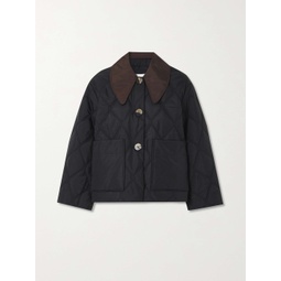 GANNI Two-tone quilted ripstop jacket