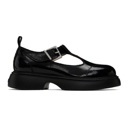 Black Everyday Buckle Mary Jane Loafers 241144F121001