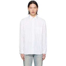 White Patch Pocket Shirt 241170M192001