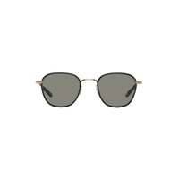 Black   Gold Grant Sunglasses 221628M134007