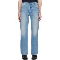 Blue Stone Washed Jeans 231808M186002