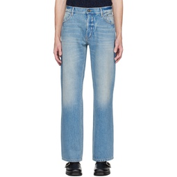 Blue Stone Washed Jeans 231808M186002