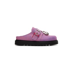 Pink Bleached Mules 231308F121000