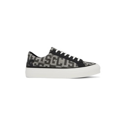 Black   Off White Monogram Sneakers 231308M237000
