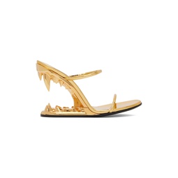 Gold Morso Heeled Sandals 232308F125000