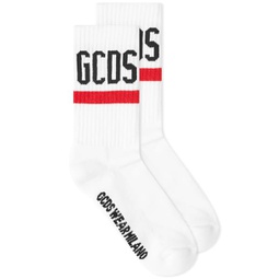 GCDS Logo Socks Red Heart