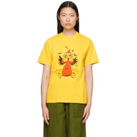 Yellow Crewneck T Shirt 232456F110021