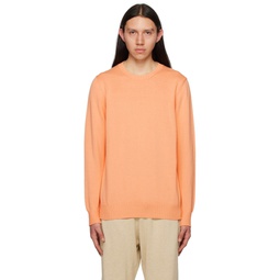 Orange Crewneck Sweater 231706M201001