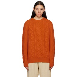 Orange Pescatore Sweater 231706M201013