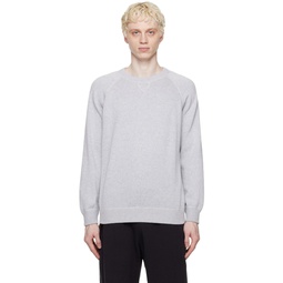 Gray Raglan Sweater 231706M201004