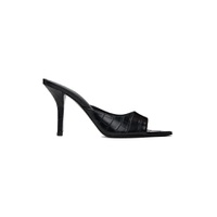 Black Perni 04 Croc Heeled Sandals 241671F122003