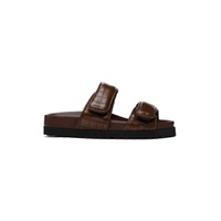 Brown Perni 11 Croc Sandals 241671F124002