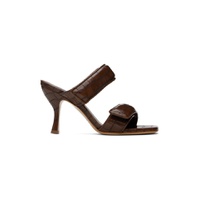 Brown Perni 03 Croc Heeled Sandals 241671F125008