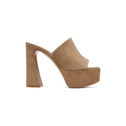 Tan Holly Heeled Sandals 241090F125024