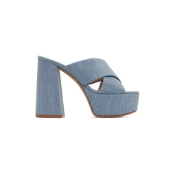 Blue Sheridan Heeled Sandals 231090F125049