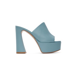 Blue Holly Mule Sandals 231090F125032