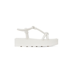 White Marine Flat Sandals 231090F124004