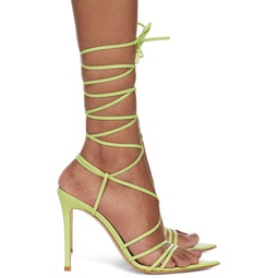 Green Wrap Sandals 232090F125018