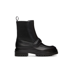 Black Leather Berck Boots 222090F113003