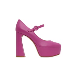 Pink Mary Jane Heels 231090F122012