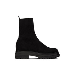 Black Torrance Sock Boots 222090F113007