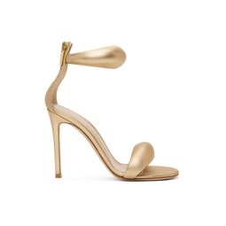 Gold Bijoux Heeled Sandals 241090F125039