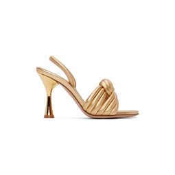 Gold Ottavia Heeled Sandals 241090F125050