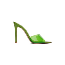 Green Elle Heeled Sandals 221090F125041