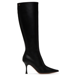 Black Vitello 85 Tall Boots 232090F115003