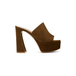 Brown Holly Mules 232090F125023