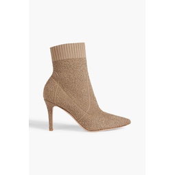Fiona boucle-knit sock boots