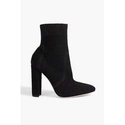 Isa boucle-knit ankle boots