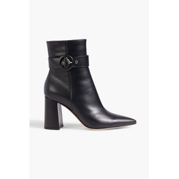 Evelyn 85 buckled leather ankle boots