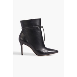 Avery tie-detailed leather ankle boots