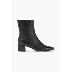 Logan 45 smooth and patent-leather ankle boots