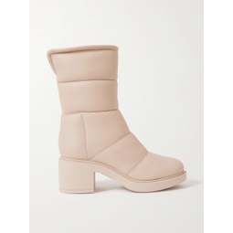 GIANVITO ROSSI Shearling-lined quilted leather ankle boots