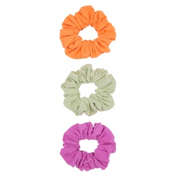 Three Pack Multicolor Classic Scrunchie Set 241297F018000