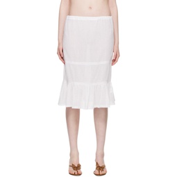 White Swan Midi Skirt 241776F092002