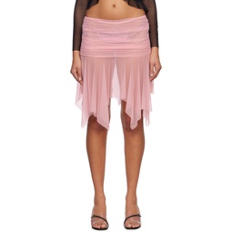 Pink Disco Midi Skirt 231776F090006