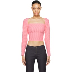 PInk Marianne Mangas Sweater 232776F096016