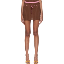 Brown Macondo Miniskirt 221776F090006