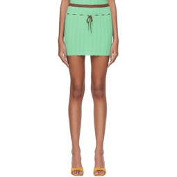 Green Macondo Miniskirt 221776F090005