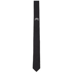 Black Jacquard Tie 241278M158009