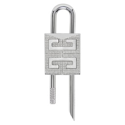 Silver Small 4G Padlock Keychain 231278M148001