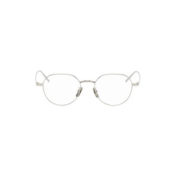 Silver Round Glasses 241278F004029